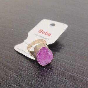 Boba Pink Stone Ring